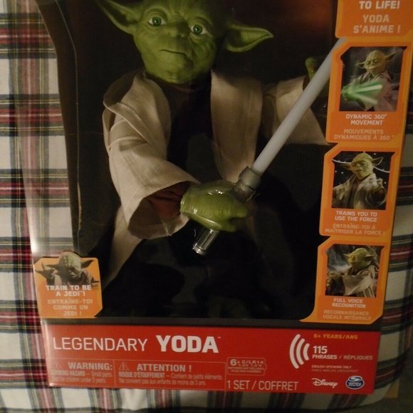 STAR WARS, LEGENDARY YODA, VOICE/ANIMATED ACTION/INTERACTIVE FIGURE. BATTERY OPR - Picture 3 of 8